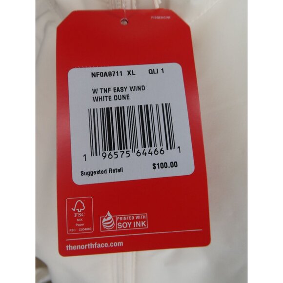 The North Face‎ Women's Easy Wind Pullover White Dune Size XL - Picture 12 of 16